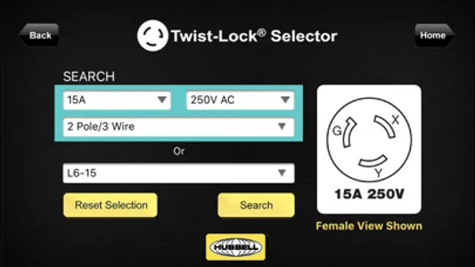 Twist-lock Product Selector screenshot 1