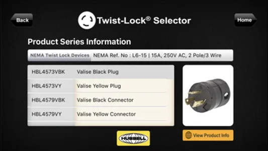 Twist-lock Product Selector screenshot 3