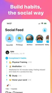 Keystone: Social Habit Tracker screenshot 2