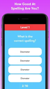 Spelling Test Quiz - Word Game screenshot 0