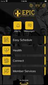 EPIC Health Application screenshot 1