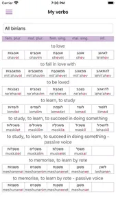 All Hebrew Verbs screenshot 5