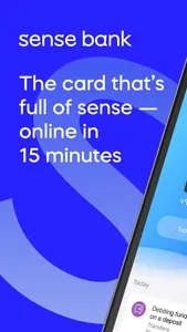 Sense SuperApp - online bank screenshot 0
