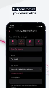 SimpleLogin - Email alias screenshot 2