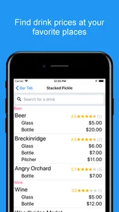 Bar Tab — Drink Price Finder screenshot 0