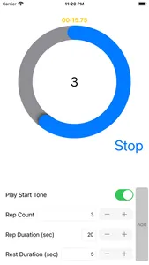 Rep Timer screenshot 2