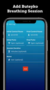 Buteyko Breathing Daily Log screenshot 3