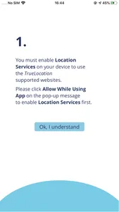 TrueLocation App screenshot 1