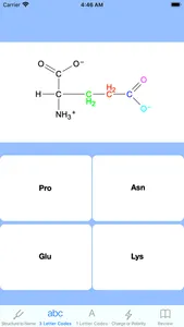 Amino Acids Structures Tutor screenshot 1