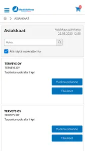 MediMattress Mobiilivuokraus screenshot 1