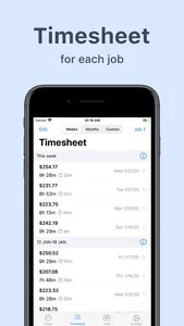 Hours Tracker: Time and Pay screenshot 1