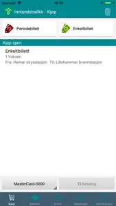 Innlandstrafikk Billett screenshot 2