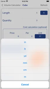 Cubic Yards Calculator + Cost screenshot 2