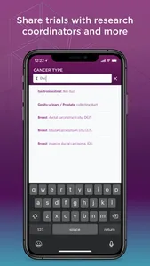 UPMC Hillman Trials Finder screenshot 2