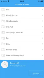 Exchange Server Public Folders screenshot 0