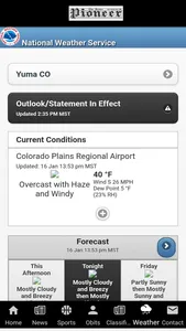 Yuma Pioneer Mobile App screenshot 1