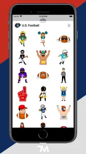 U.S. Football Stickers screenshot 1