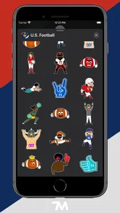 U.S. Football Stickers screenshot 2