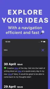 Your Ideas² notebook - Diary screenshot 2