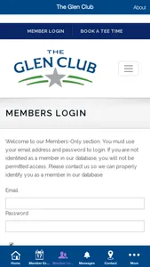 The Glen Club Member App screenshot 2