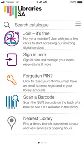 Libraries SA App screenshot 0