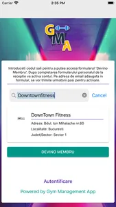 GMA - Gym Management App screenshot 1