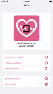 Health Data Server screenshot 0