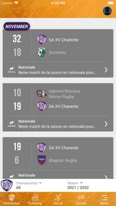 SA XV Charente Rugby screenshot 1