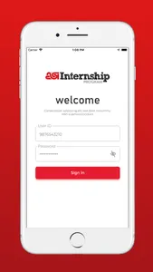 Internship-App screenshot 1