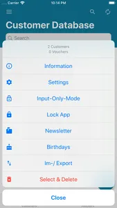 Customer Database screenshot 2
