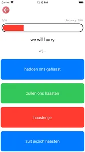 Dutch Verb Blitz screenshot 4