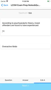 LCSW Exam Prep 2000 Flashcards screenshot 2