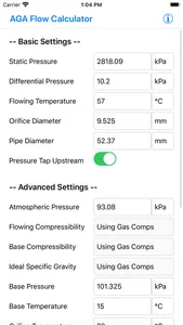 SCADACore AGA Flow Calculator screenshot 0