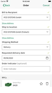 MyIFCO™ order app screenshot 4