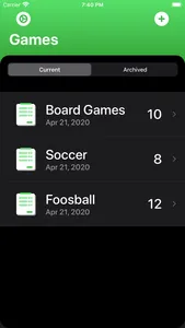 Score Tracking and Statistics screenshot 1