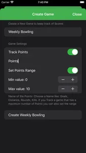 Score Tracking and Statistics screenshot 2