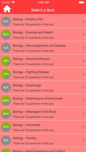 GCSE Science Quizzes screenshot 1