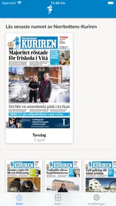 E-tidning Kuriren screenshot 0