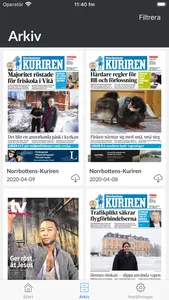 E-tidning Kuriren screenshot 1