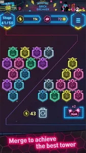 Neon Merge Defense screenshot 5