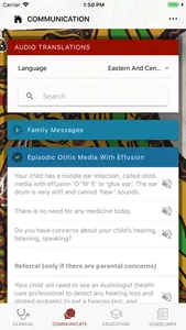 Otitis Media Guidelines screenshot 2