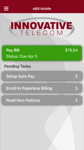 eBill Mobile screenshot 1