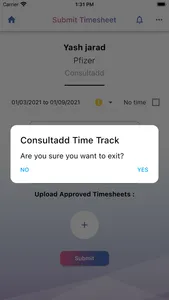 Consultadd Time Track screenshot 1