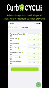 CurbCycle - Customer screenshot 1