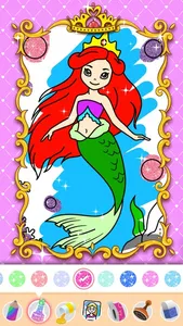 Princess coloring book drawing screenshot 4