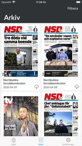 E-tidning NSD screenshot 1