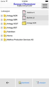 Sensor Chemstore screenshot 2