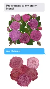 Roses for Friends Stickers screenshot 0