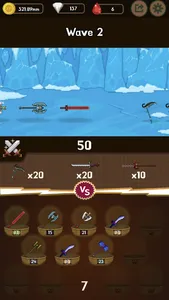 WeaponWar : Idle Merge Weapon screenshot 1