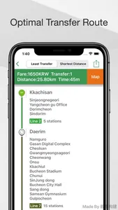 Seoul Metro Map Guide screenshot 1